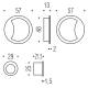 Cuvette encastrée MOOD ONE ronde Ø 57 mm,C05 Titan