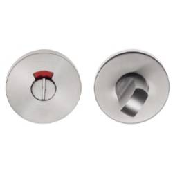 Paire de rosaces rondes WC Ø 53 mm, inox brossé 304