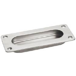 Cuvette rectangulaire encastrée, inox brossé 304