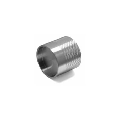 Bouton cylindrique fixe, finition inox brossé 316