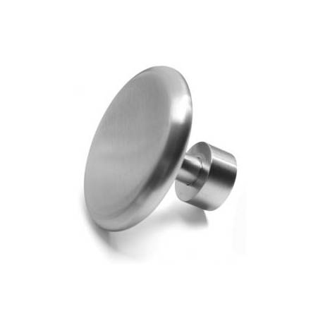 Patère Ø 80 mm, inox brossé 316