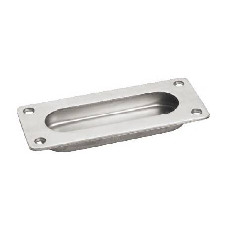 Cuvette rectangulaire encastrée, inox brossé 304