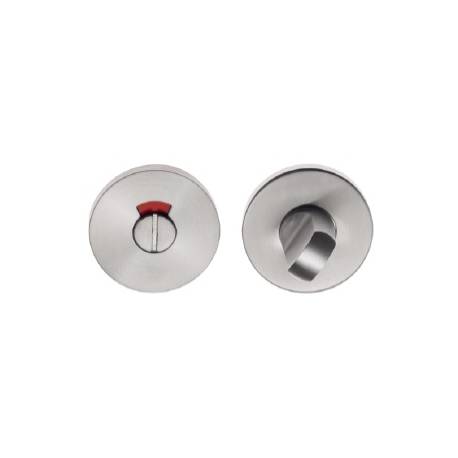 Paire de rosaces rondes WC Ø 53 mm, inox brossé 304