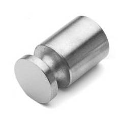 Bouton de meuble Ø 14 mm, inox brossé 316