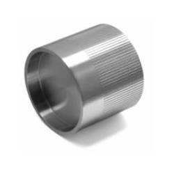 Bouton cylindrique fixe, finition inox brossé 316